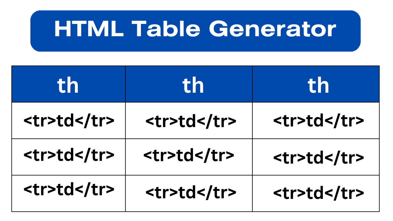 HTML Table Generator